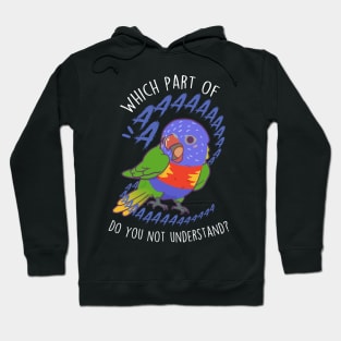 Rainbow Lorikeet Parrot Aaaa Hoodie